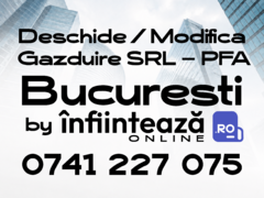 Infiintari firme, modificari si gazduire sediu social